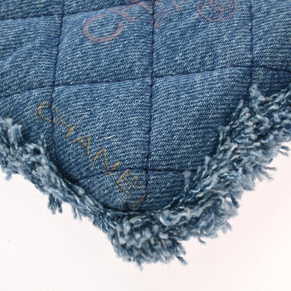 CHANEL Chanel Chain Pochette Blue AP2602 Women's Denim Shoulder Bag - Picture 10 of 13